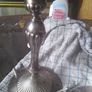 vintage pair of silver plate lamps Image 8