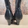 womens CLARKS LODGE PARK black leather ankle boots zip up Size UK 6.5 E EU 40 Image 6