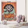 Tarot Card Wall Tapestry Moon Medieval Europe Mysterious Astrology Tapestries for Room Home Decor 130X150cm (51 x 59 Inch) Image 2