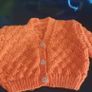 hand knit baby cardigan Image 2