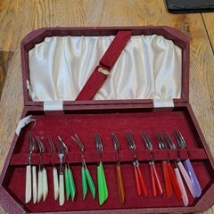 1950s Vintage Cocktail Fork Set