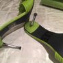 Backless sandle's & 2 Handbags Image 5