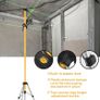 "3.7m yellow Laser Level Extend Telescoping Pole With 1/4""and 5/8"" Interface Mount Ceiling Leveling Rod " Image 2