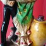 Vintage ceramic statue of a Spanish  Flaminco Dancers/ Couple 11". Image 7