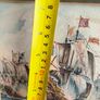Framed Picturer print of The Spanish Armada, a naval fleet sent by Spain against England in 1588. Image 6