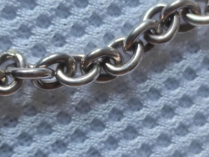Sterling silver T bar  necklace