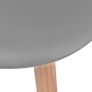 Dining Chairs 4 pcs Grey Plastic Image 5