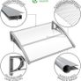 NEW SALE | Front Door Canopy Outdoor Awning, Rain Shelter for Back Door, Porch, Patio, Window, 120 x 80 cm Image 3
