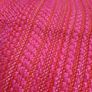 vintage pink curtains, wide wool curtains Image 4