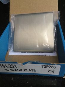 Heritage Brass screw less single blank plate Y91.231