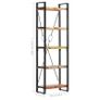 5-Tier Bookcase 60x30x180 cm Solid Reclaimed Wood Image 6