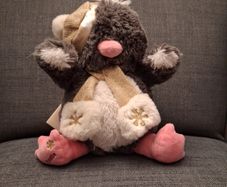 Christmas musical soft toy.