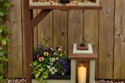 Garden Planter With Bird Feeder &amp; Watering Station
