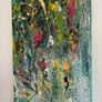 Clearance - Original Painting Original Floral in Abstract Landscape Pondscape Irish Art Image 5