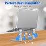 Laptop Stand for Desk, Metal Laptop Riser Holder, Removable Notebook Stand Ventilated Cooling Computer Stand Compatible with 10-15.6 Laptops Image 4