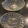 vintage  mid 20th century glass starburst dishes price for both Image 3