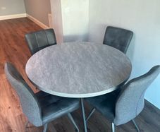 table and chairs hardly ever used