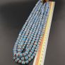 Vintage Venetian Style Turqouise Blue Chevron Glass Beads Necklace Strands Image 8