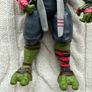 Playmate Teenage Mutant Ninja Turtles Out of the Shadows 11" Raphael Figure 2015 Right hand is too loose Used Please look at the pictures Image 5