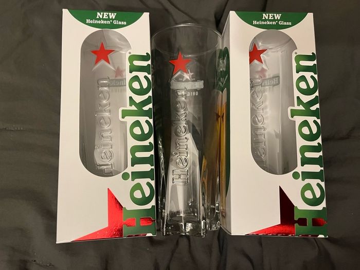 Birra Moretti Sale di mare Pint Glass Beer Limited edition Heineken Stella Bavaria Pint Glasses Beer Heineken carlsberg Pint beer Glass brand new with box