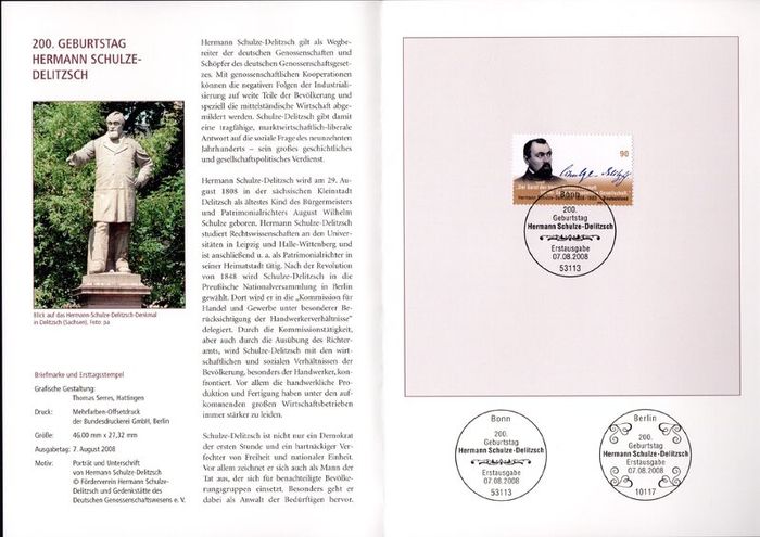 2008 Bundes Republic Deutschland (Germany) Federal Annual Stamp EFT Collection 2008. Includes 49 images of contents