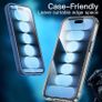 Screen Protector for iPhone 15 Pro 6.1-Inch, Tempered Glass Film with Easy Installation Tool, Case-Friendly, HD Clear, 3-Pack Image 7
