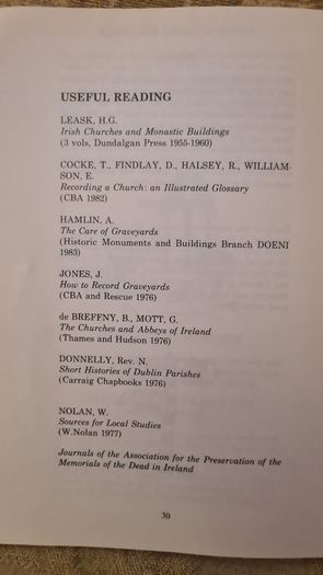 Recording The Past From Ancient Church Yards And Other Sources. The Dublin Archaeological Society. 37.