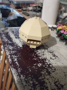 Lego vintage windscreen 10x10x4 octagonal canopy tan colour TOP /BOTTOM HARD TO FIND