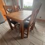 Solid Wood Kitchen Table with Chairs Image 4