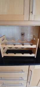 2 x New wooden wine racks. Stacking