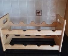 2 x New wooden wine racks. Stacking