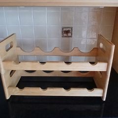 2 x New wooden wine racks. Stacking