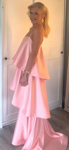 tiered maxi ballgown