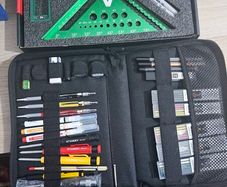 34 Piece Professional Pencil Set & Metric Carpenters Square Set