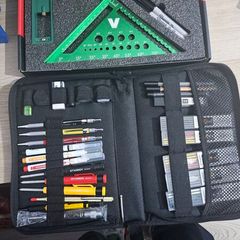 34 Piece Professional Pencil Set & Metric Carpenters Square Set