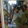 Vintage Framed Handmade Needlepoint Tapestry Woodland Scene Image 10