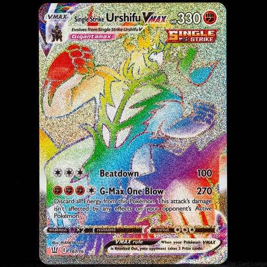 Single Strike Urshifu VMAX 167/163 Rainbow Hyper Secret Rare Battle Styles Pokemon Card