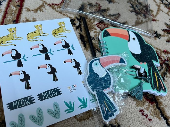 Toy toucan stationary set bnwt