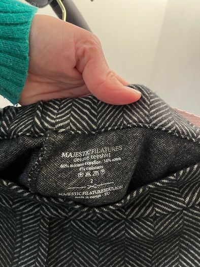 Majestic Filatures, merino-cotton-cashmere trousers, size M