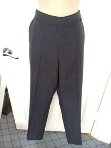 M & S Classic Navy  Elasticated Trousers Size 10