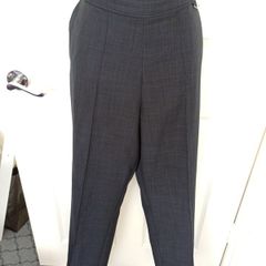 M & S Classic Navy  Elasticated Trousers Size 10