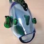 Glass fish ornament  blue and green DAMAGED Image 3