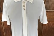 White Short Sleeve Blouse