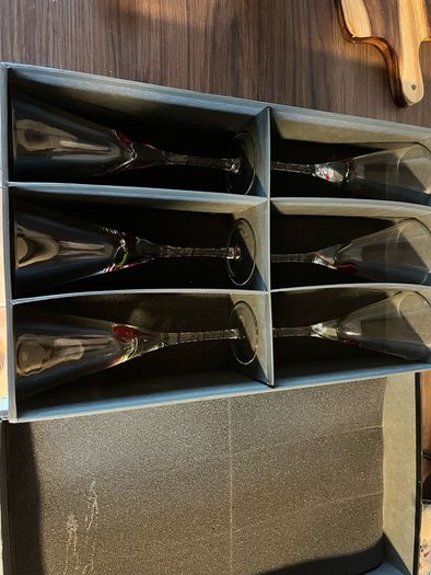 Tipperary Crystal Set of 6 wine glasses (eclipse range)