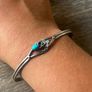 Native American Navajo silver & Turquoise Bracelet Image 5