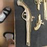 Brass decorative gun pistol set vintage wall decor High quality Image 10