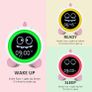 H-chin Kids Alarm Clock, Sleep Trainer for Children with Night Light, Sound Machine, Alarm Clock with Wake-Up Time for Toddlers (Pink) Image 10
