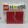 LEGO House Home of the Bricks 6 Duplo Red2x4 Bricks Exclusive Polybag 2017 Set 40297 From Lego House Exibition Brand New Sealed Rare Very Hard To Find Image 2
