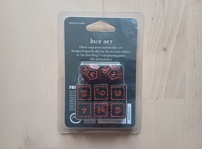 The One Ring RPG LotR Engraved Custom Dice Set 2022 BRAND NEW