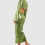BOOHOO Sequin Flare Sleeve Cut Out Midaxi Dress Size 14! Image 4